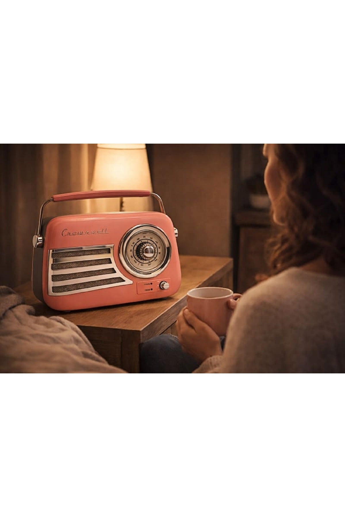 Retro Bluetooth Hoparlör Nostaljik Radyo Tasarımlı Taşınabilir USB FM Destekli Vintage Speaker