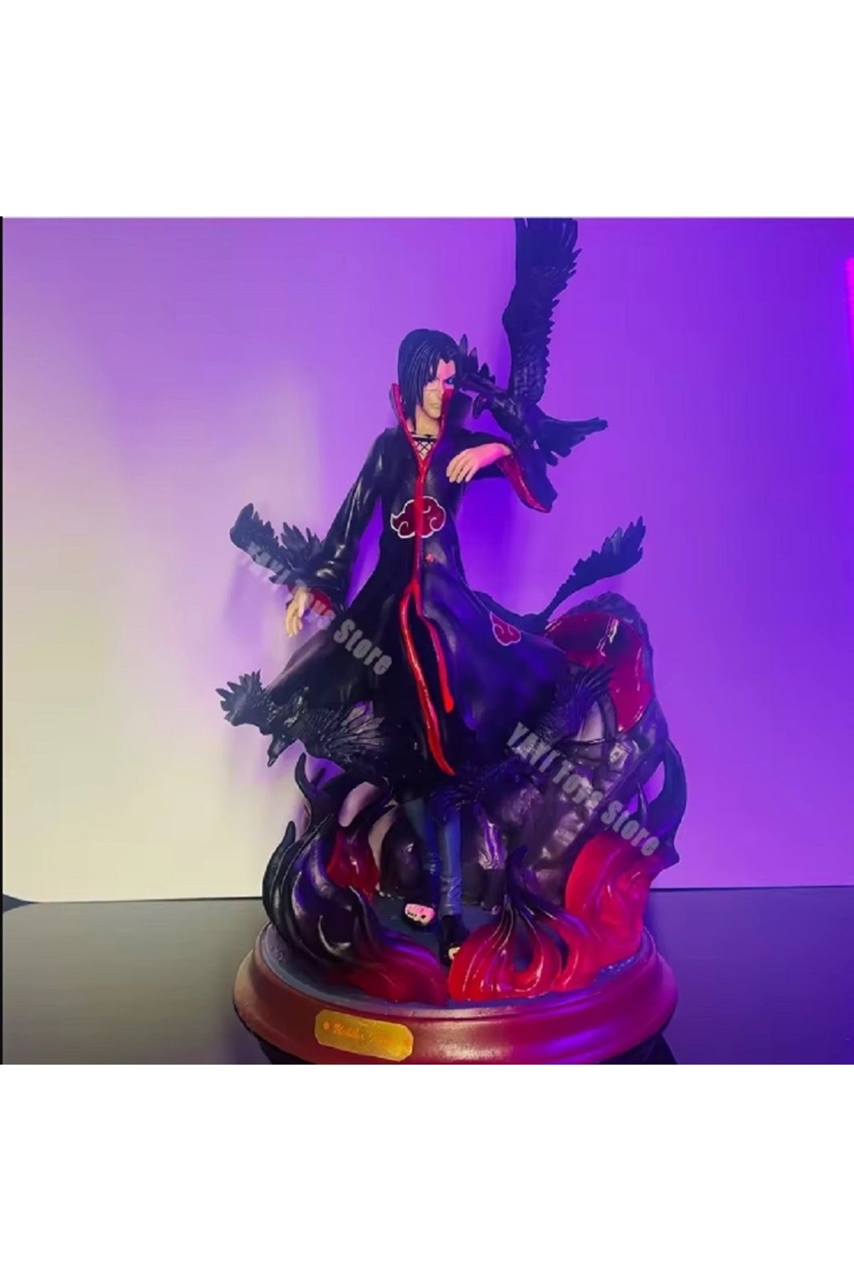 29cm Anime Figürü Uchiha Itachi Action Figure Oyuncak Shippuden Uchiha Itachi Ve Karga Koleksiyon