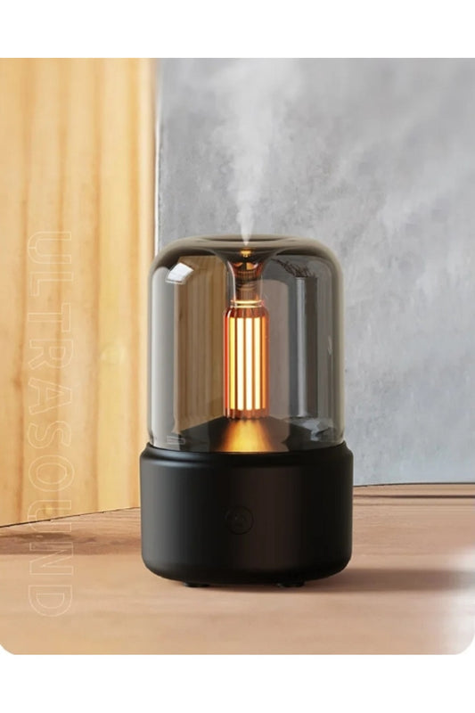 120ml Taşınabilir Elektronik Taşınabilir Ultrasonik Mum Işığı Hava Nemlendirici Difüzör