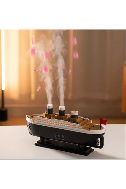 250 ml Titanic Gemi Modeli Hava Nemlendirici Aromaterapi Ev Uçucu Yağ Difüzörü
