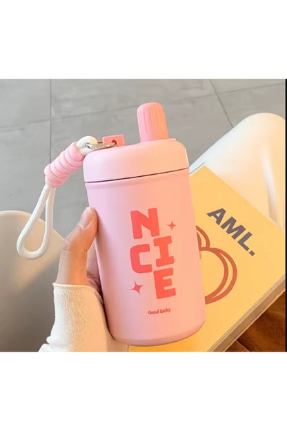 400ml Taşınablir Kore Tarzı High End Seviyesi Özel Paslanmaz Çelik Termos