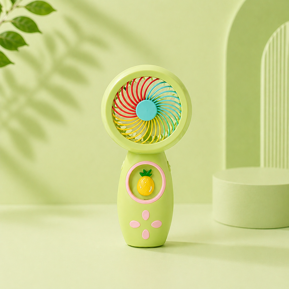 Sevimli Mini El Fanı USB Şarjlı Taşınabilir Sessiz Renkli Masaüstü Fan
