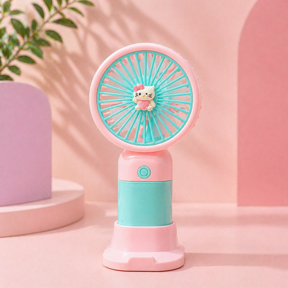 Sanrio Karakterli Şarjlı Fan Vantilatör Hello Kitty Kuromi USB Taşınabilir Mini Fan