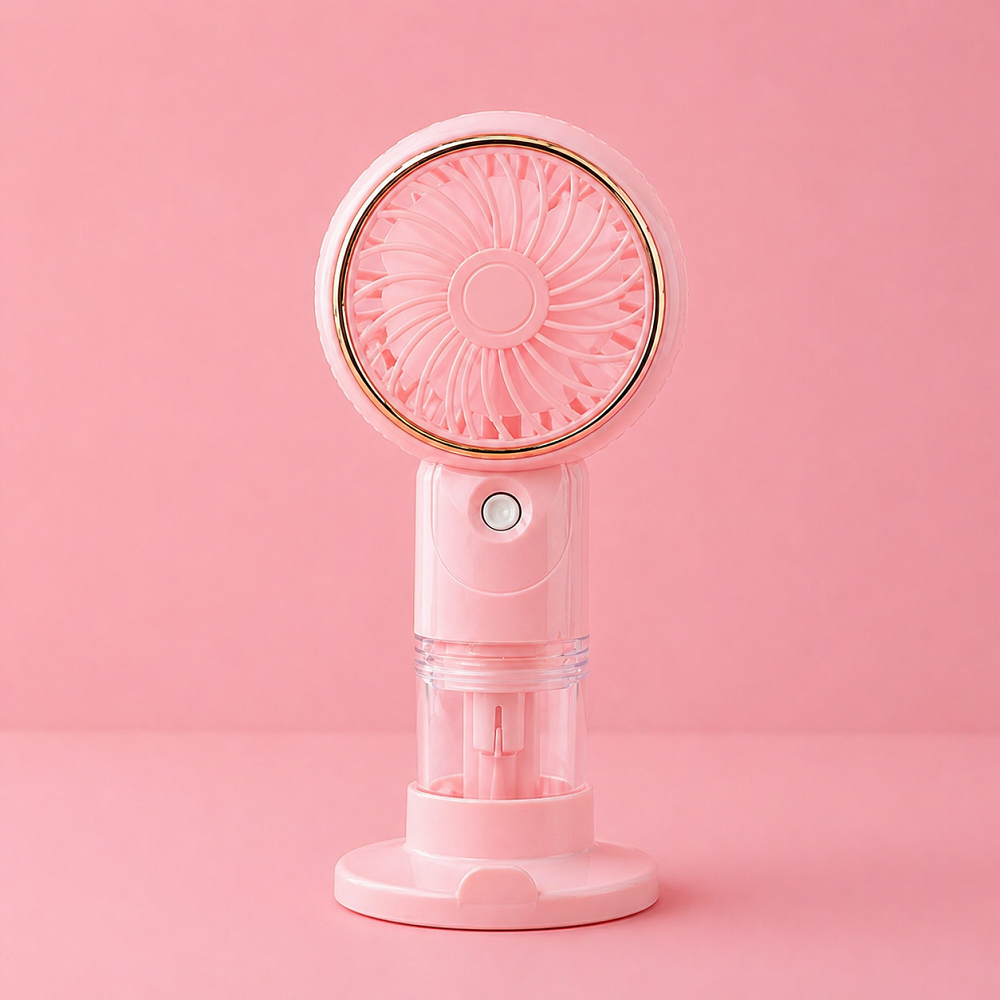 Taşınabilir Mini Fan Nemlendirici Spreyli USB Şarjlı Sessiz Masaüstü Fan