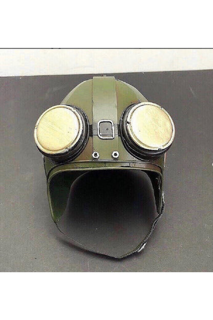 Dekoratif Metal Pilot Kaskı