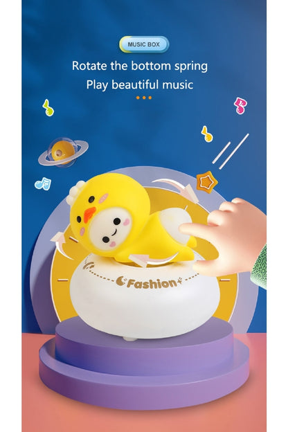 Sevimli Karikatür Müzik Kutusu Gece Lambası Usb Lamba Ev Yatak Odası Için Bebek Çocuk Lambası