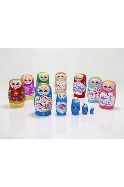 Ahşap Matruşka 5 Li Set