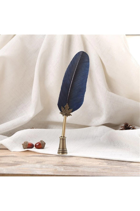 1 Takım Taşınabilir Dayanıklı Düğün Hediyeleri Retro Klasik Doku Pratik Kaligrafi Tüy Divit Kalem