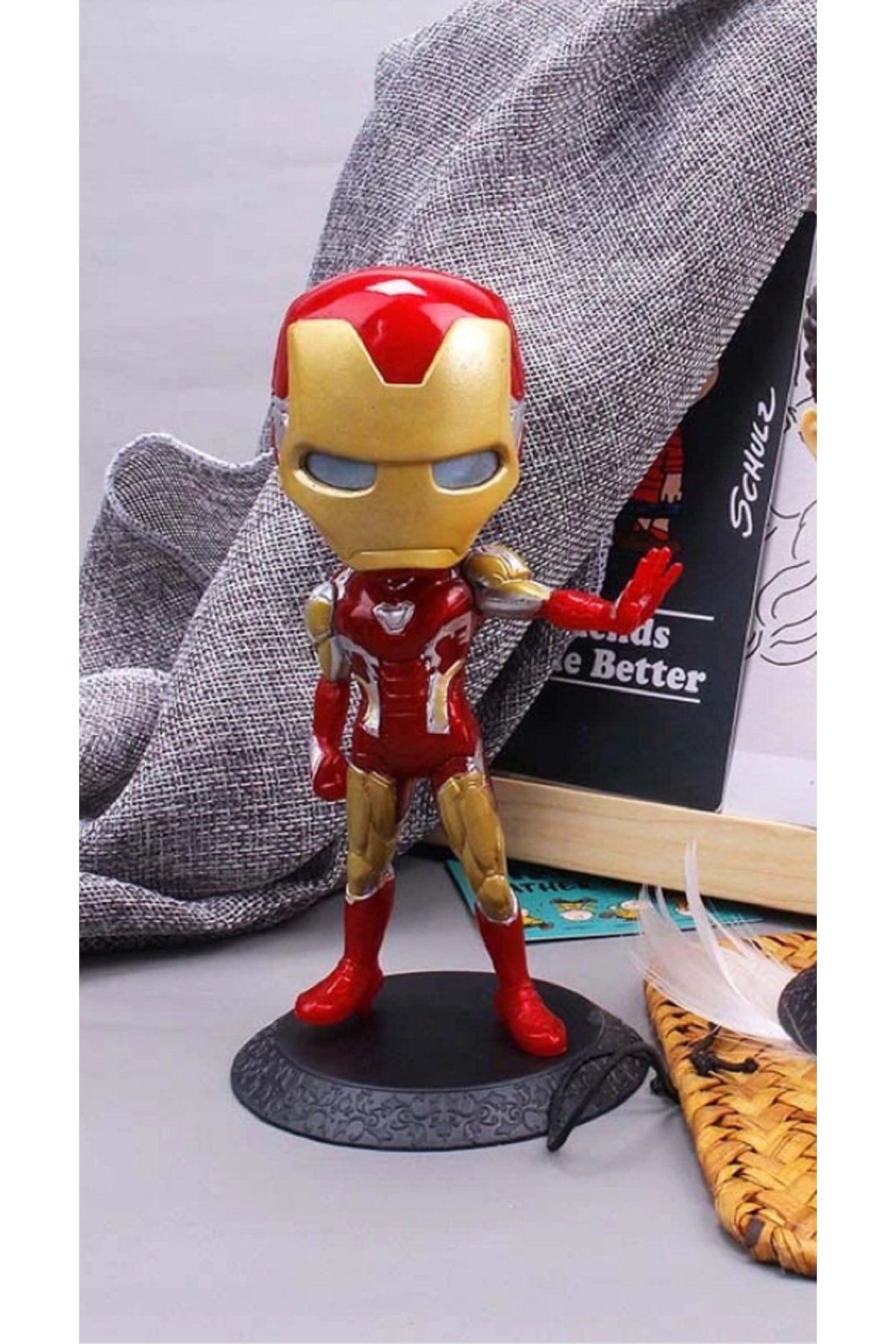 Stilleri Disney 16cm Avengers Q Posket Demir Adam Pvc Aksiyon Figürü Koleksiyon Modeli Oyuncak