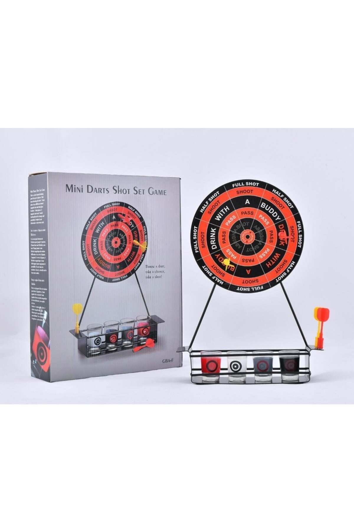 4 Adet Shot Bardaklı Cezalı Masaüstü Dart Oyunu