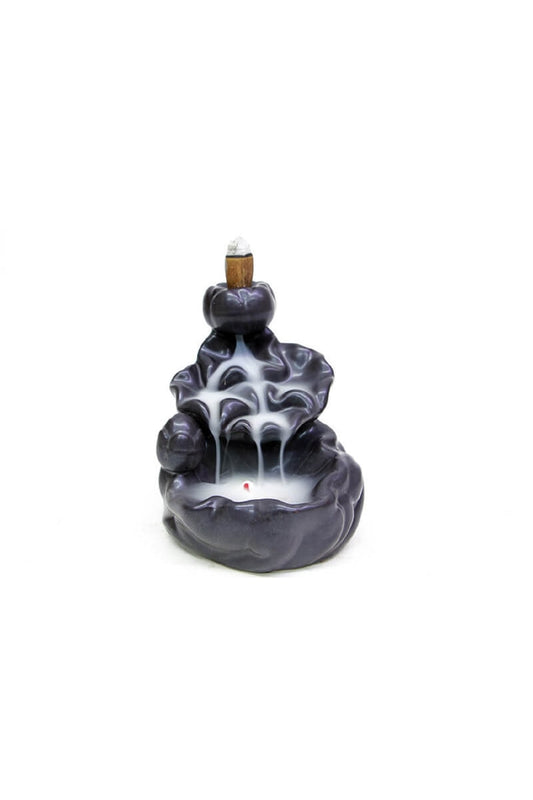 Şelale Tütsü Brülör Seramik Backflow Tütsü Tutucu Duman Geri Akış El Işi Censer Standı Tütsülük