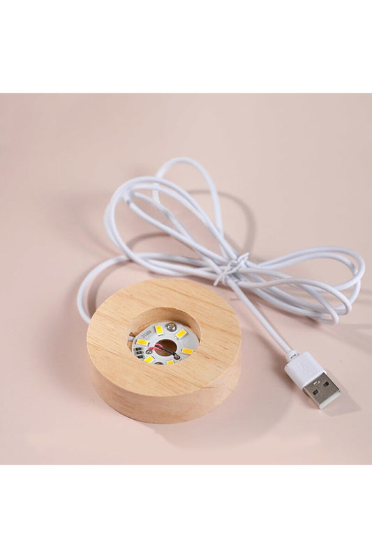 Toz Bulutu Tasarımlı Dekoratif Usb'li Gece Lambası