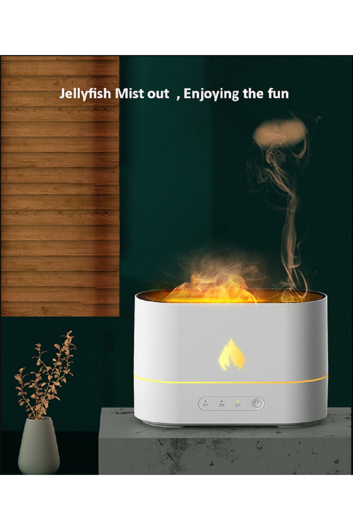 200ml Ultrasonik Usb Serin Mist Maker Mini Hava Nemlendirici Aromaterapi Yangın Gece Lambası Difüzör