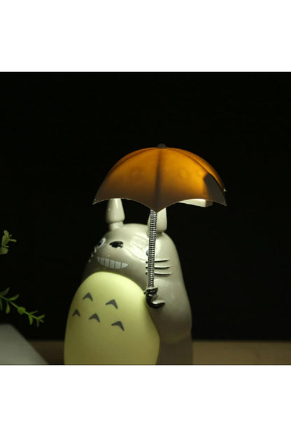Karikatür Şemsiye Tarzı Totoro Led Gece Işığı Başucu Gece Lambası Usb Çocuk Doğum Günü Hediyesi