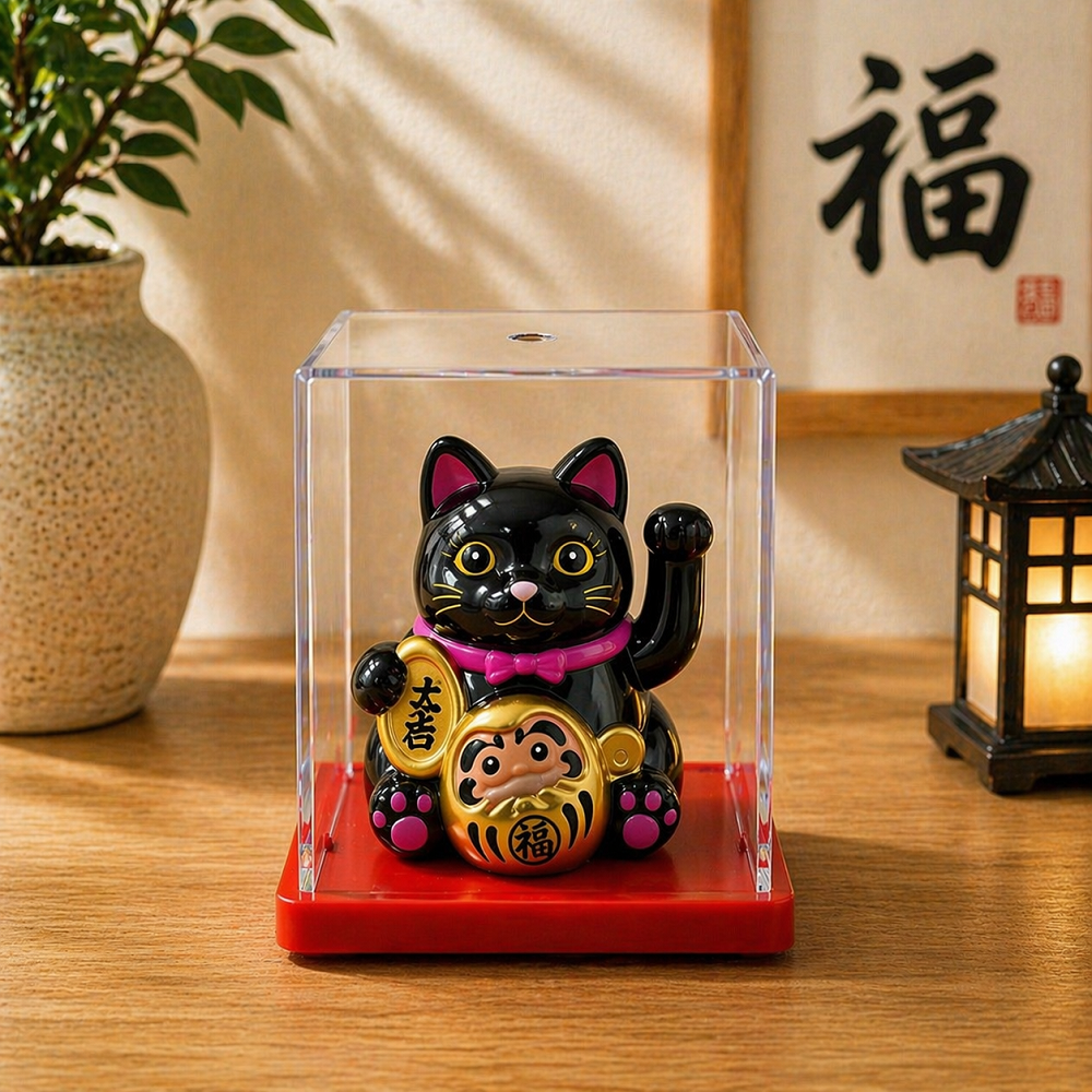 Şans Getiren Altın Kedi Biblo Maneki Neko Dekoratif Figür Feng Shui Mini