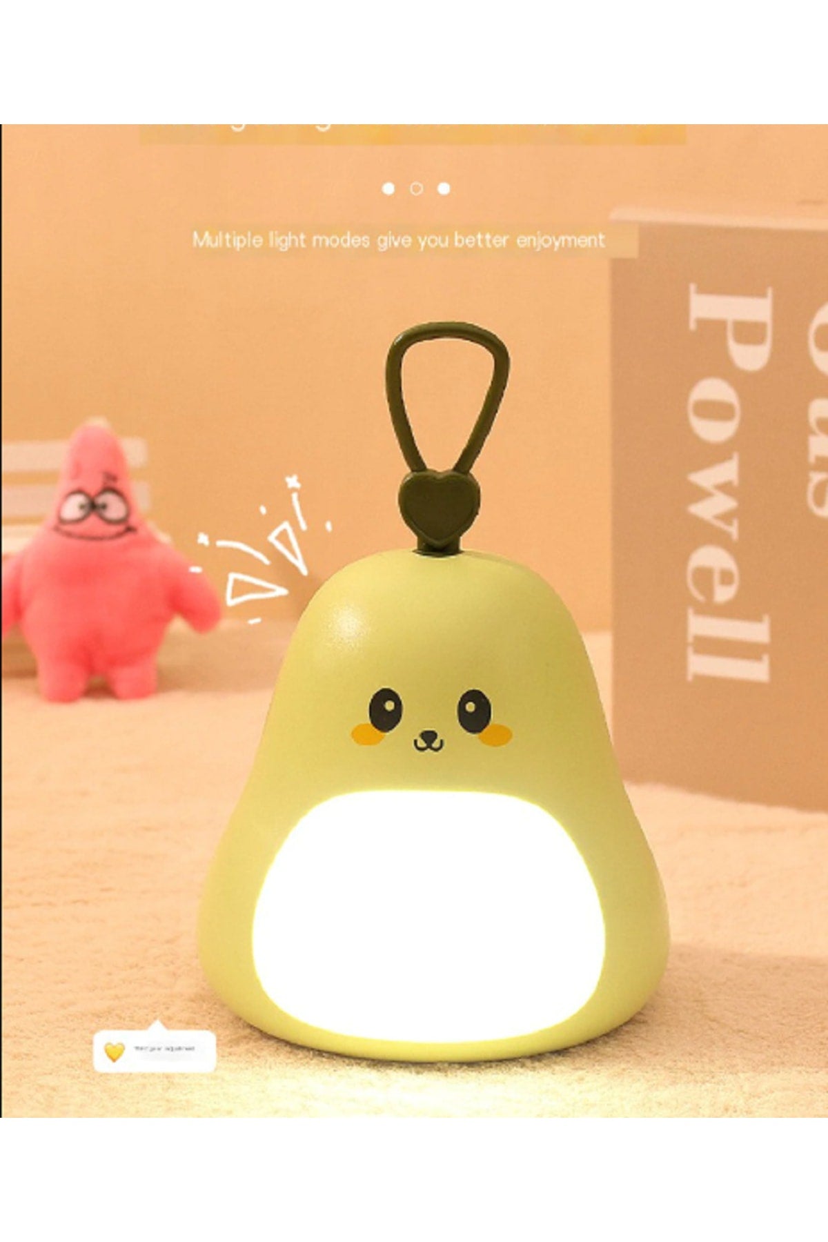 Sevimli Avakado Karikatür Usb Göz Korumalı Masa Ve Gece Lambası