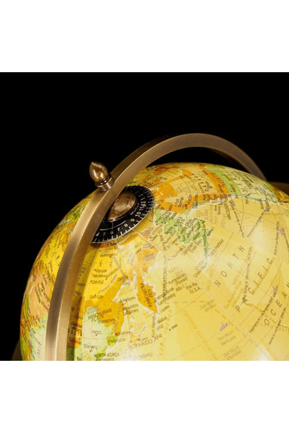 Özel Tasarım Pusulalı Pirinç Işleme Retro Dünya Küre