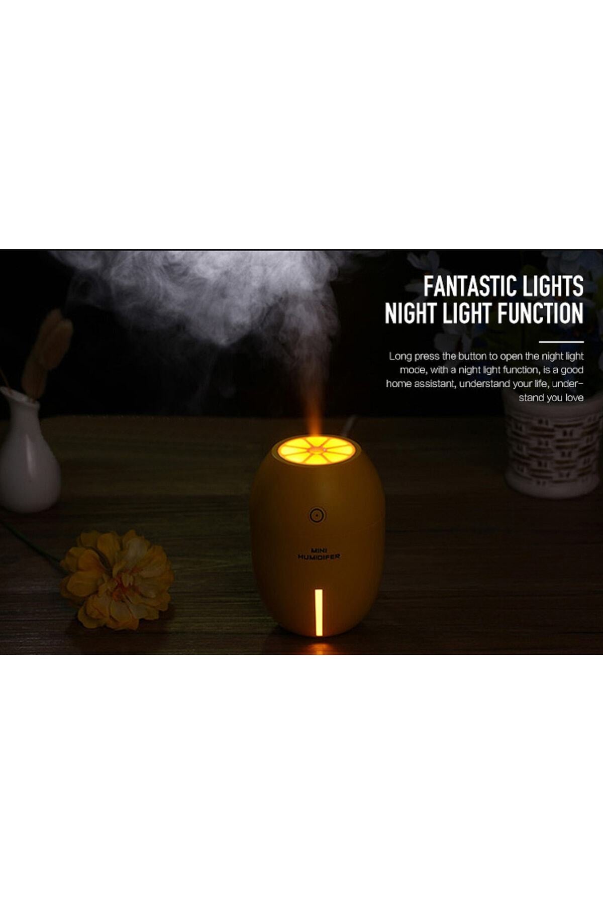 Usb Aromaterapi Hava Ultrasonik Nemlendirici Uçucu Yağ Difüzör Mist Maker Forgger Elektrikli Limon