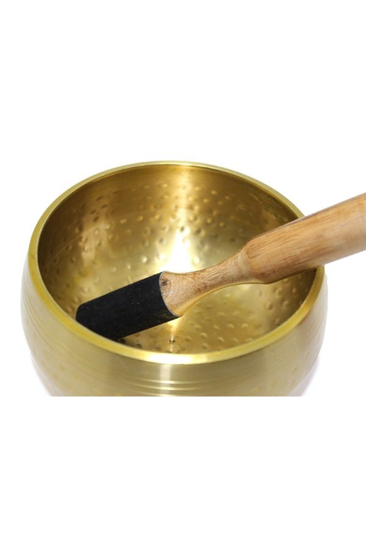 Pirinç Gold Renk Meditasyon Tibet Çanı Singing Bowl (15 Cm)