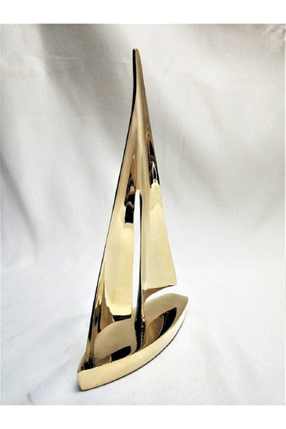 Pirinç Yelkenli Tekne 16*10 Cm