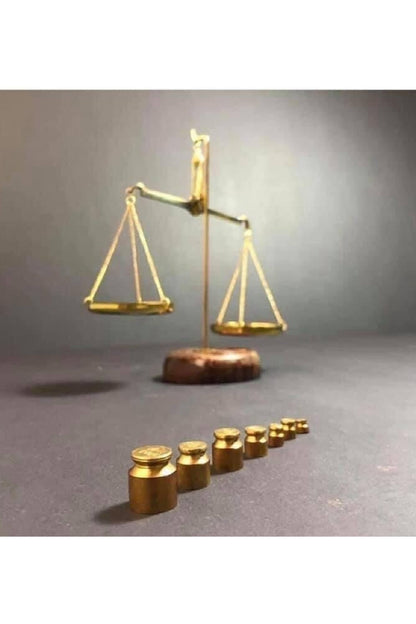 Dekoratif Ahşap Kaideli 100gr Terazi