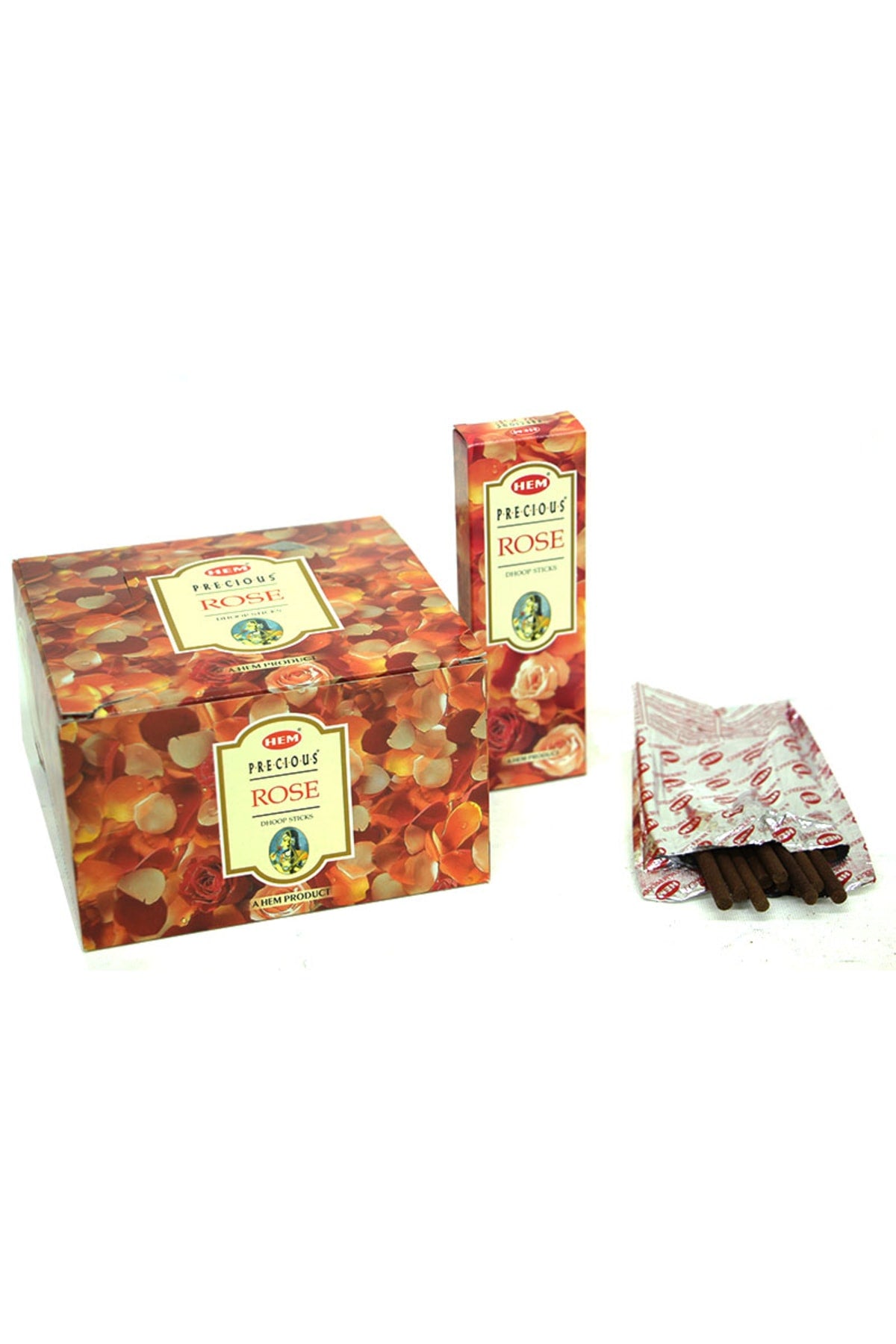 Hem Gül Aromalı Dhoop Tütsü 12'li Paket