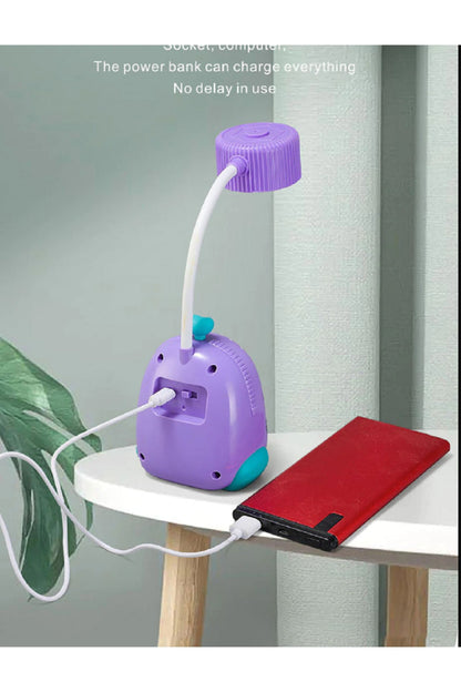 Led Masa Lambası Yaratıcı Karikatür Göz Koruma Gece Lambası Öğrenci Çalışma Lambası