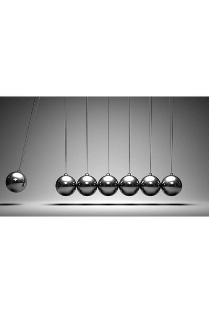 Newton Çarpışan Denge Topları Dekoratif Newton Balans Beşiği