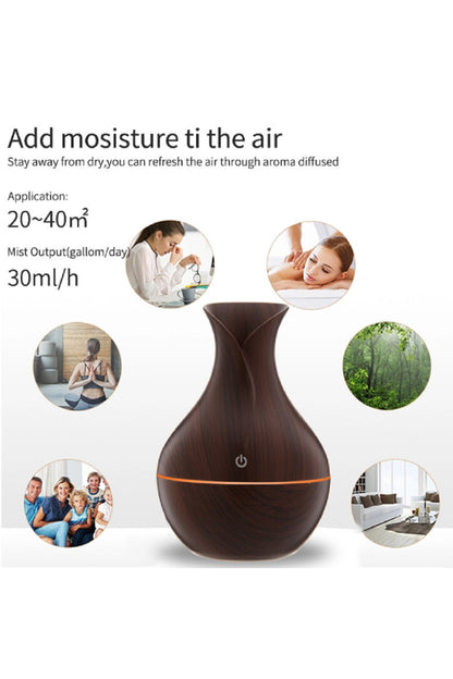 Ultrasonik Hava Nemlendirici Aromaterapi Difüzör Uçucu Yağ Mini Araba Ev Mist Maker Defuxiaomi