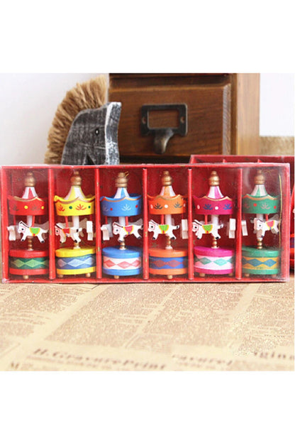 Sevgiliye Hediye Noel 6'lı Ahşap Atlı Karınca
