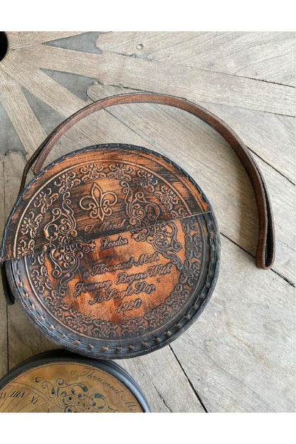 Dollond London 1920 Retro Pirinç Güneş Saati Ve Masa Pusulası