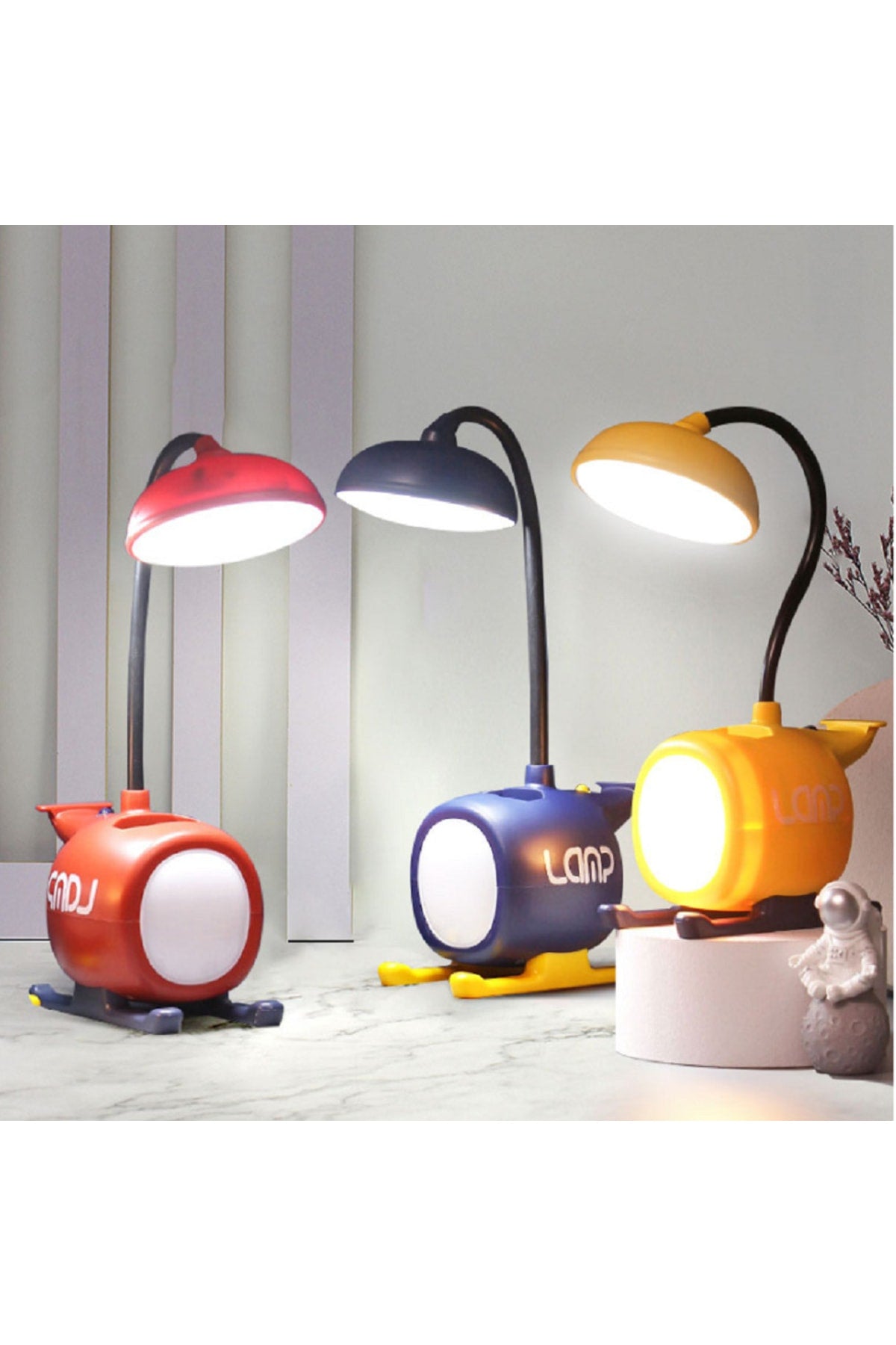 Led Masa Lambası Karikatür Usb Uçak Göz Koruması Için Çalışma Masa Işığı