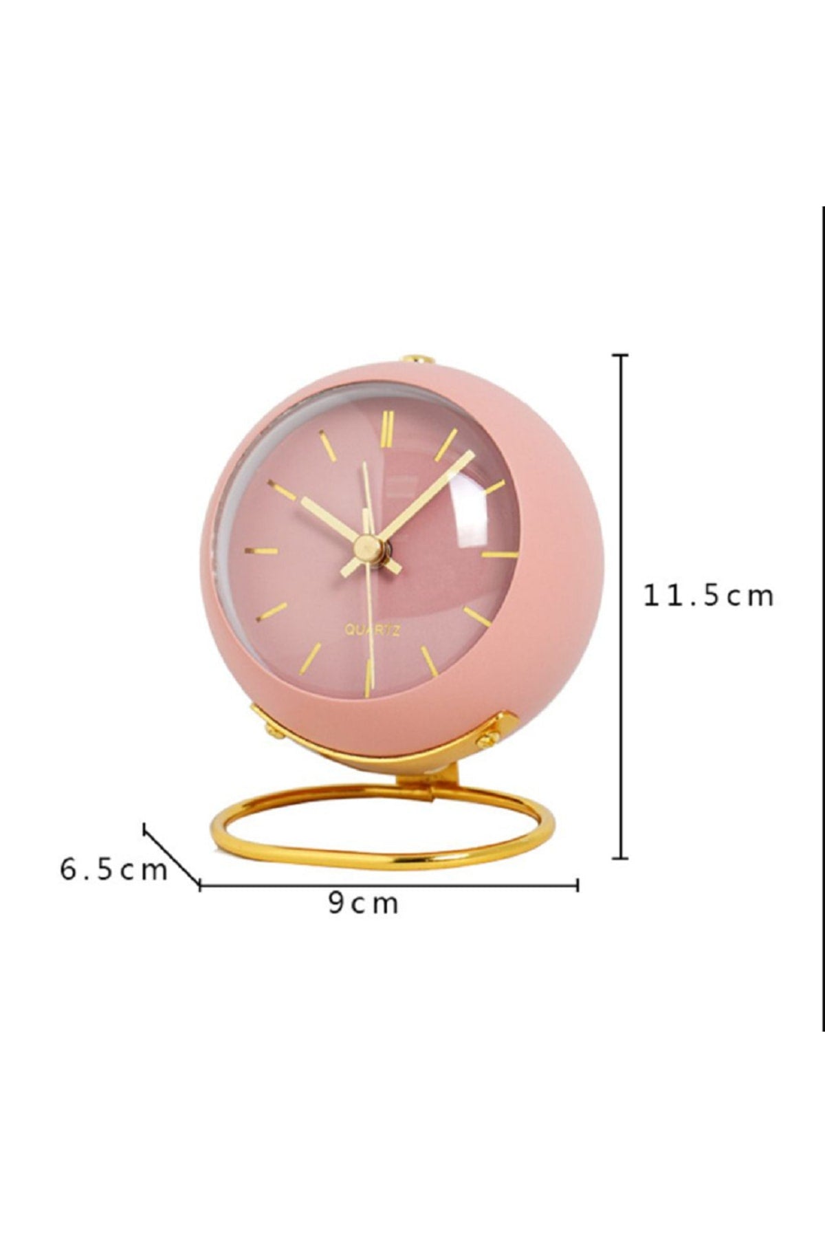 Retro Quartz Sessiz Ve Işıklı Masa Saati