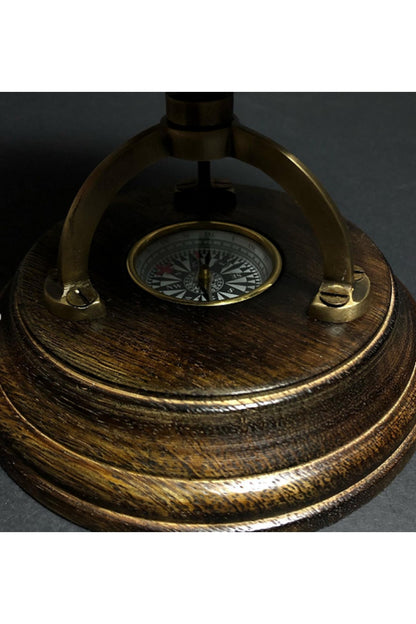 Özel Tasarım Pusulalı Pirinç Işleme Retro Dünya Küre