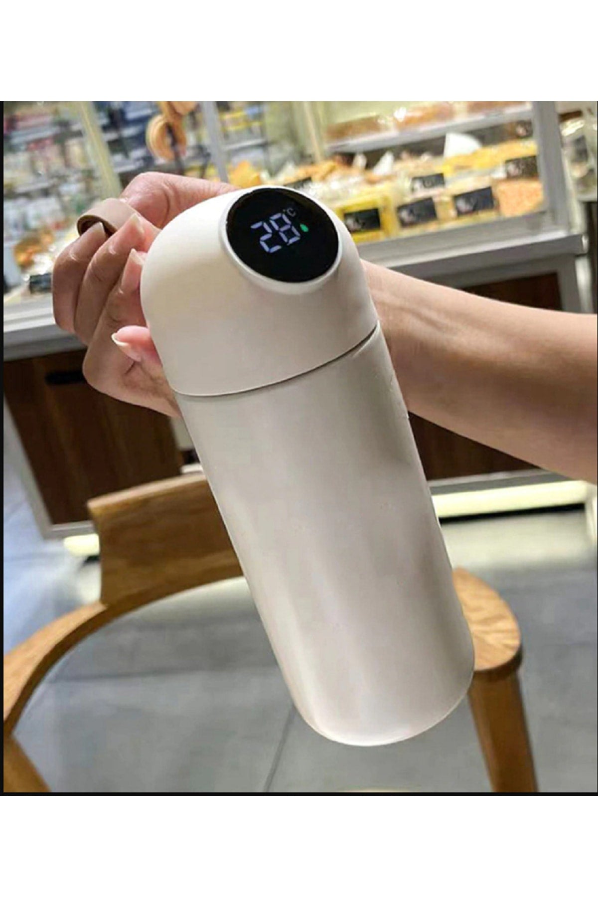 380ml Paslanmaz Çelik Lcd Ekran Akıllı Termos