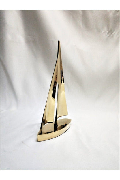 Pirinç Yelkenli Tekne 16*10 Cm