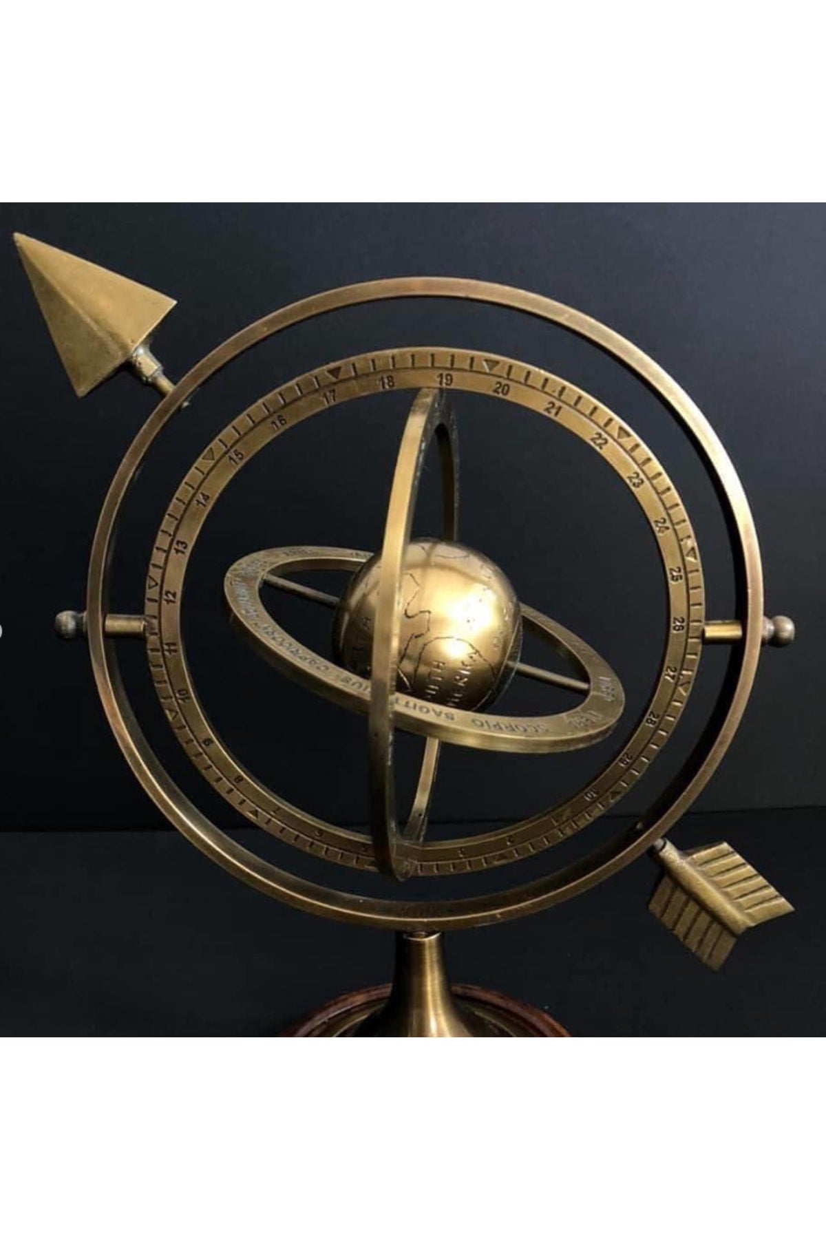 Ahşap Kaideli Burç Horoskop Yerküre